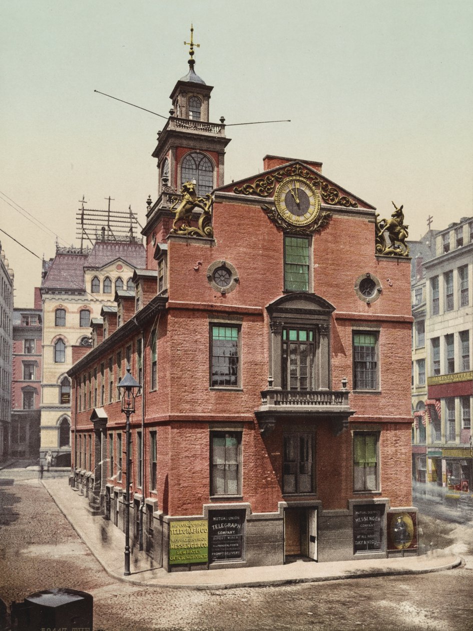 La Vecchia Casa di Stato, Boston, Massachusetts, c.1900 da William Henry Jackson