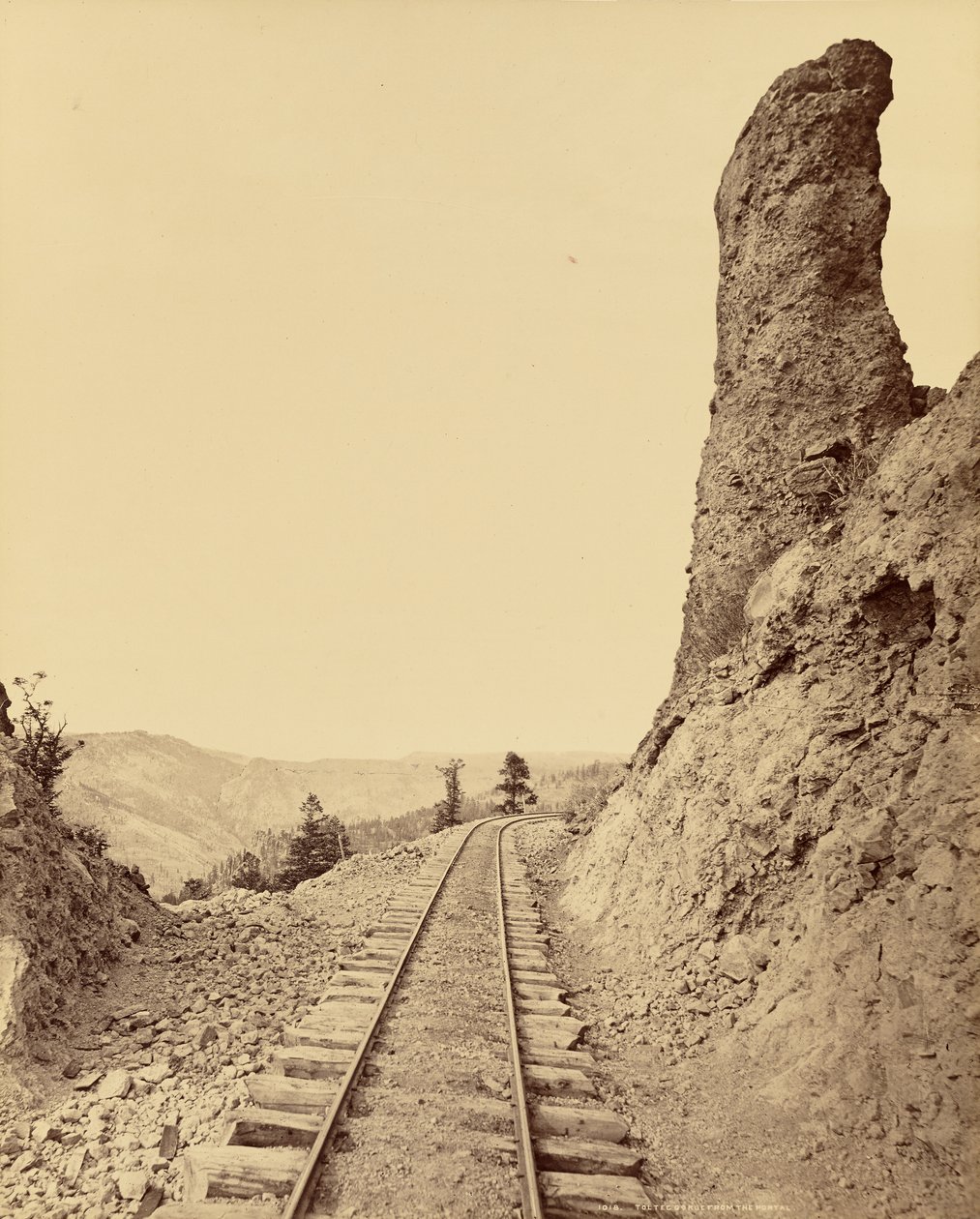 Gola del Tolteco dal Portale da William Henry Jackson