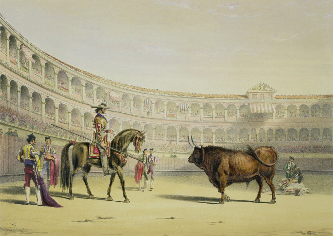 Picador che sfida il toro, 1865 da William Henry Lake Price