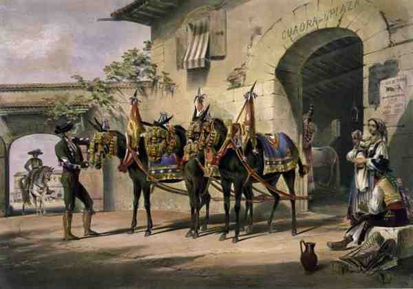 I muli della Plaza de Toros da William Henry Lake Price
