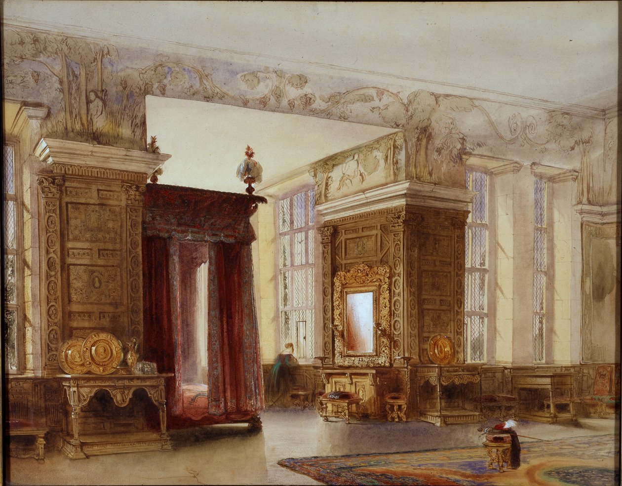 La Sala delle Presenze a Hardwick da William Henry Lake Price