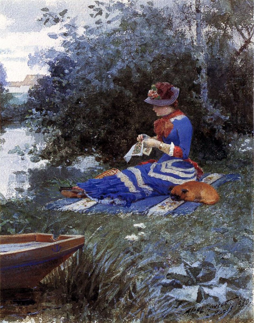 Un pomeriggio tranquillo, 1880 da William Henry Lippincott