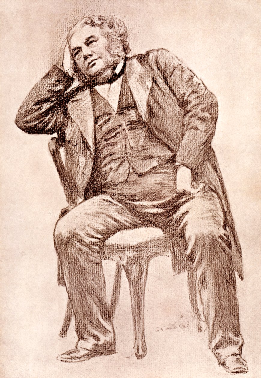 Mark Lemon, editore del XIX secolo della rivista Punch, 1909 da William Henry Margetson