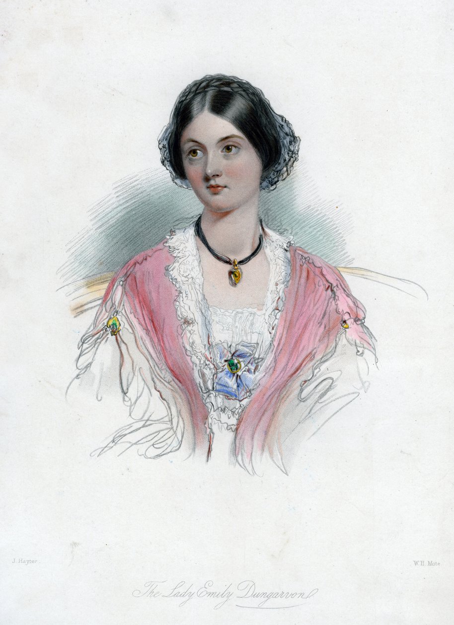Lady Emily Dungarvon, XIX secolo da William Henry Mote