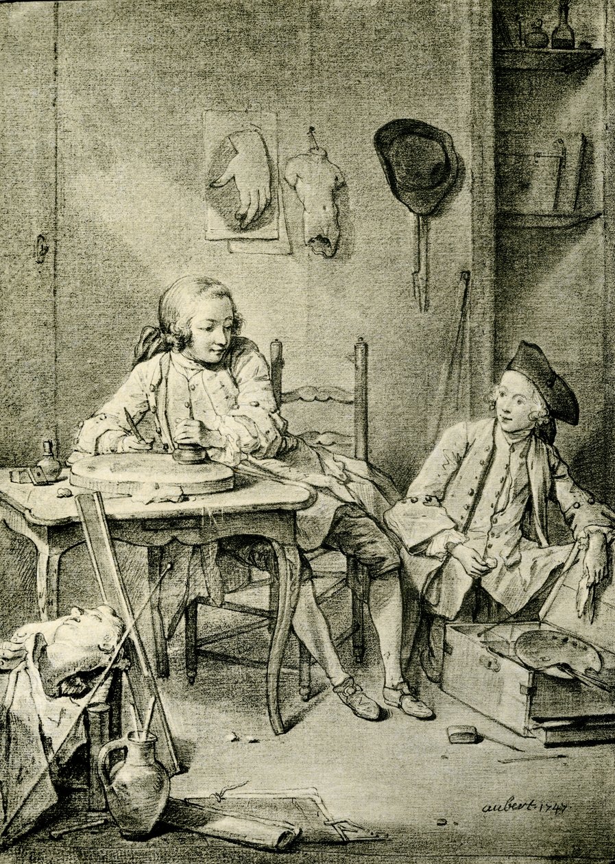 Due ragazzi pittori da William Henry Pike