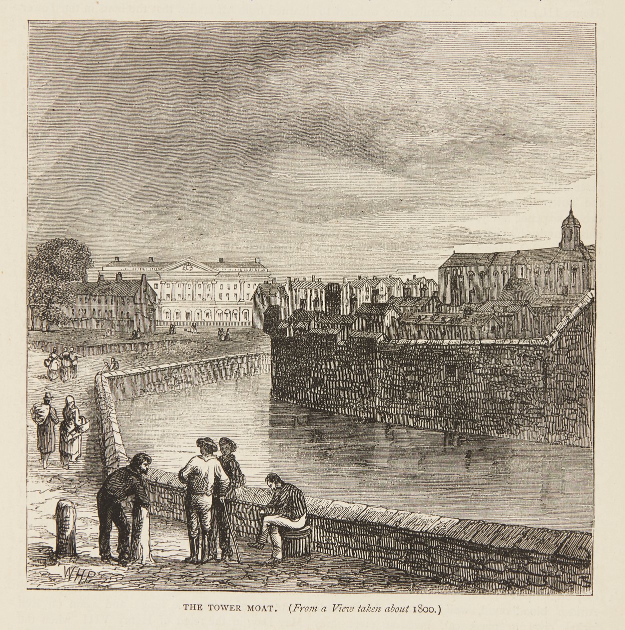 Il fossato intorno al 1800 da William Henry Prior