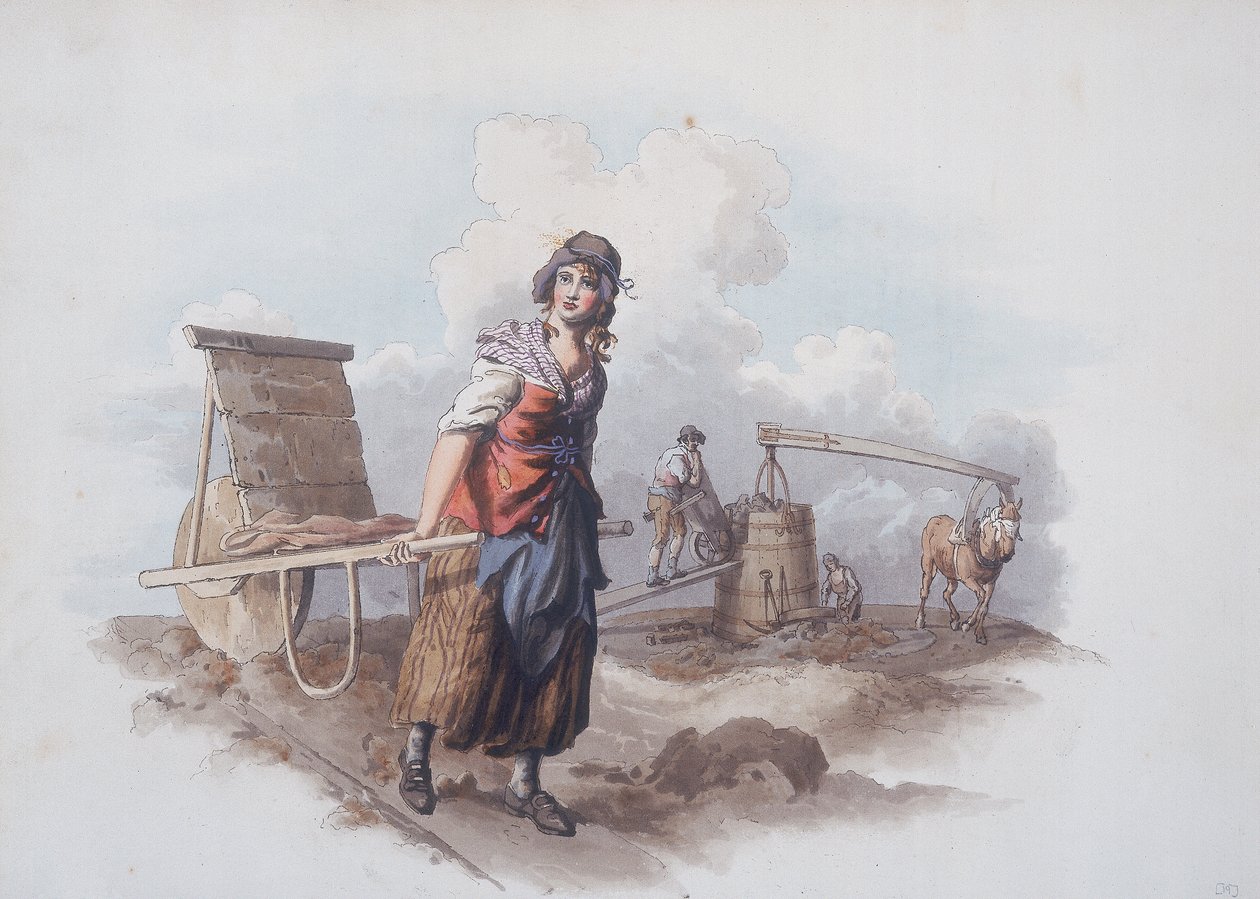 Fabbricante di mattoni, 1808 da William Henry Pyne