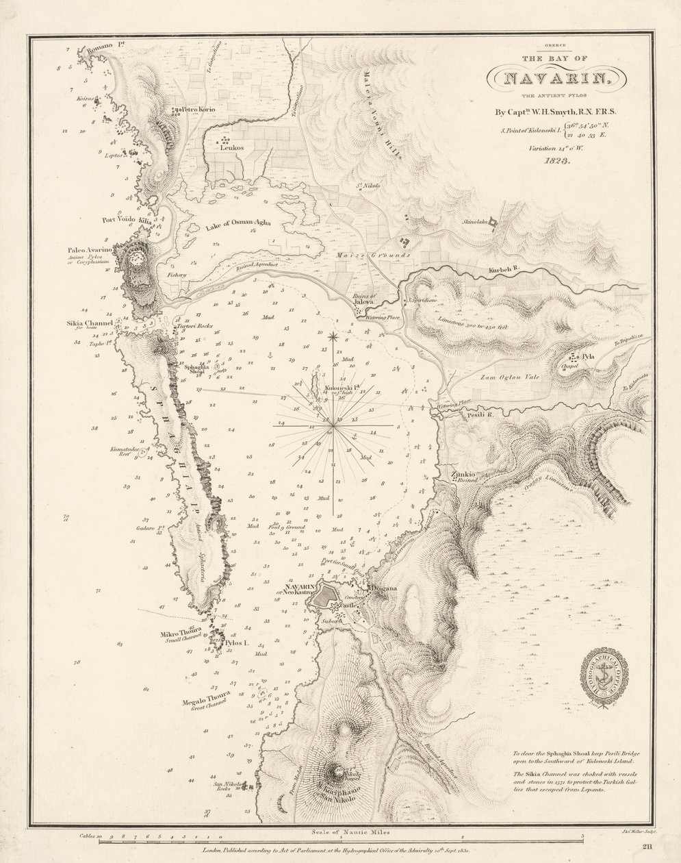Baia di Navarino da William Henry Smyth