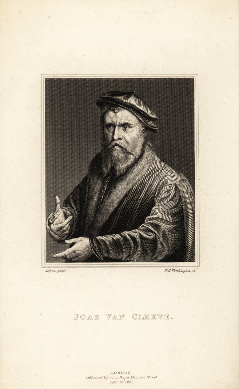 Ritratto di Joos van Cleve da William Henry Worthington