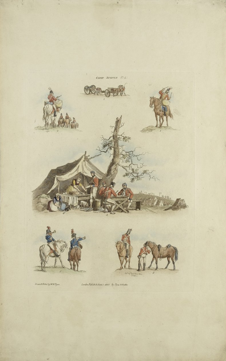 Scene di campo da William Henry after Pyne