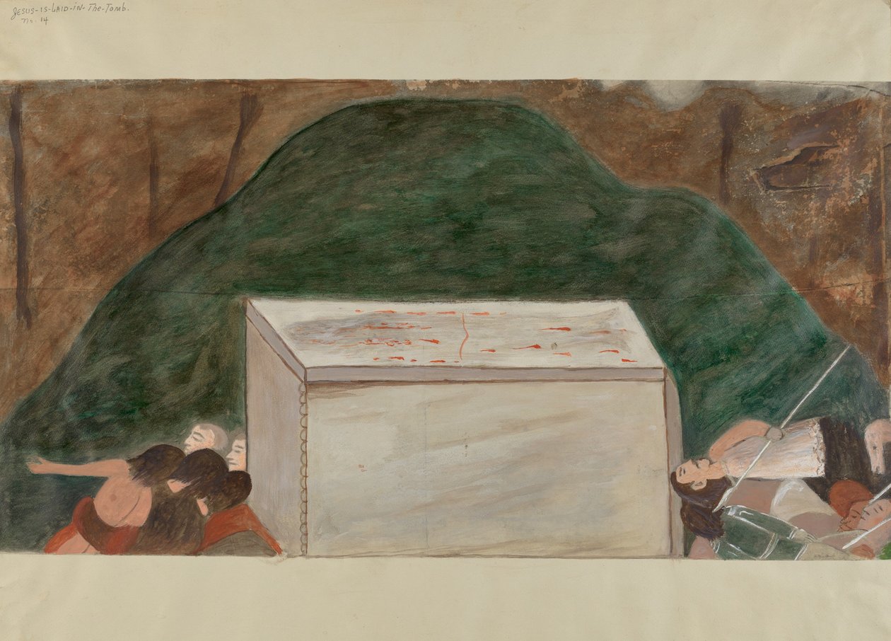 Stazione della Croce n. 14: Gesù è deposto nel sepolcro da William Herbert