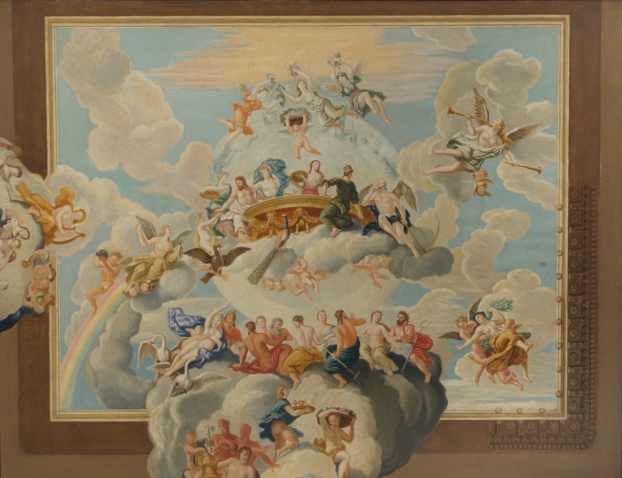 Il soffitto della Scala del Re, Hampton Court Palace da William Herbert Hampton