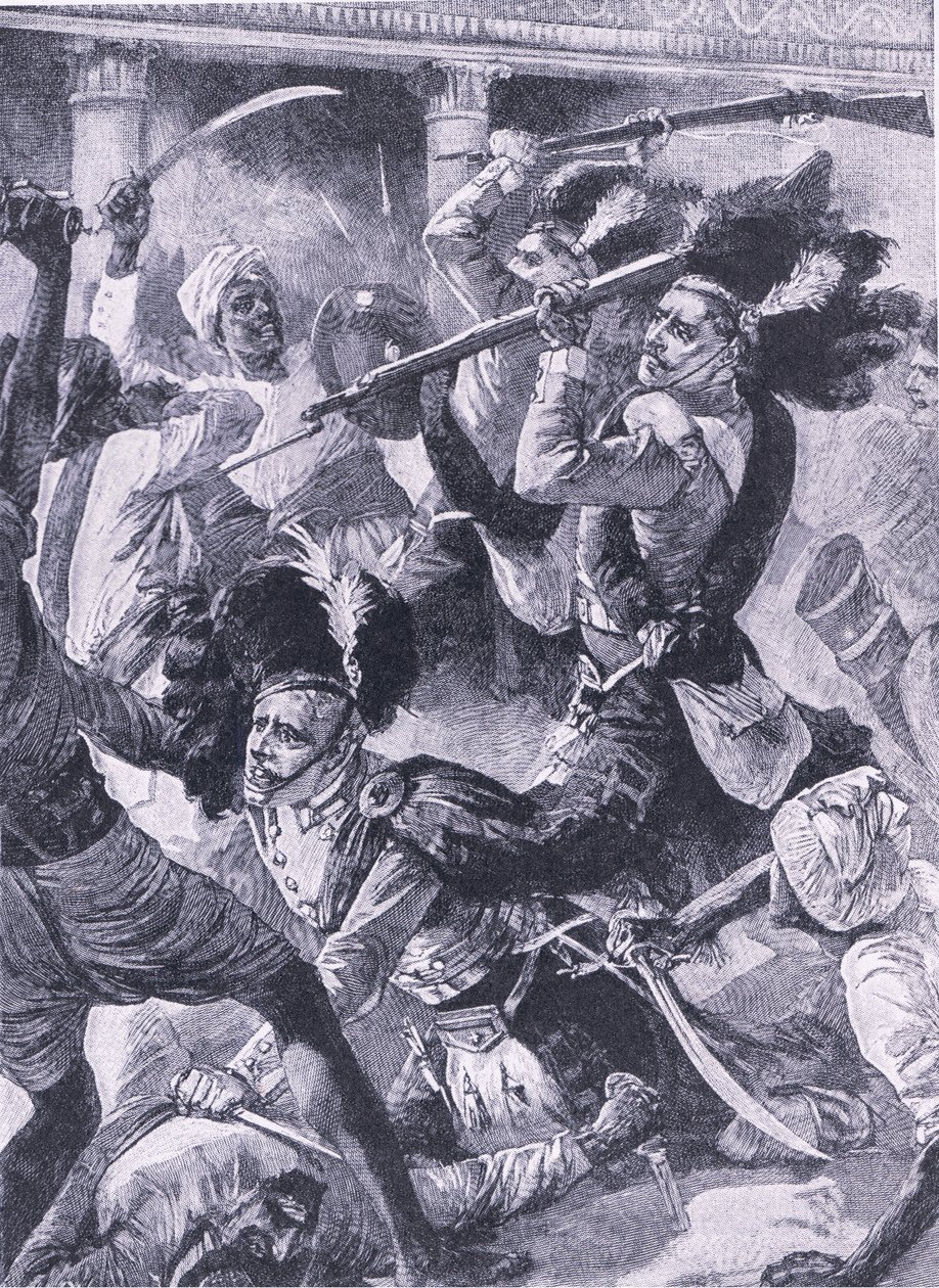 Il secondo soccorso di Lucknow, illustrazione da 