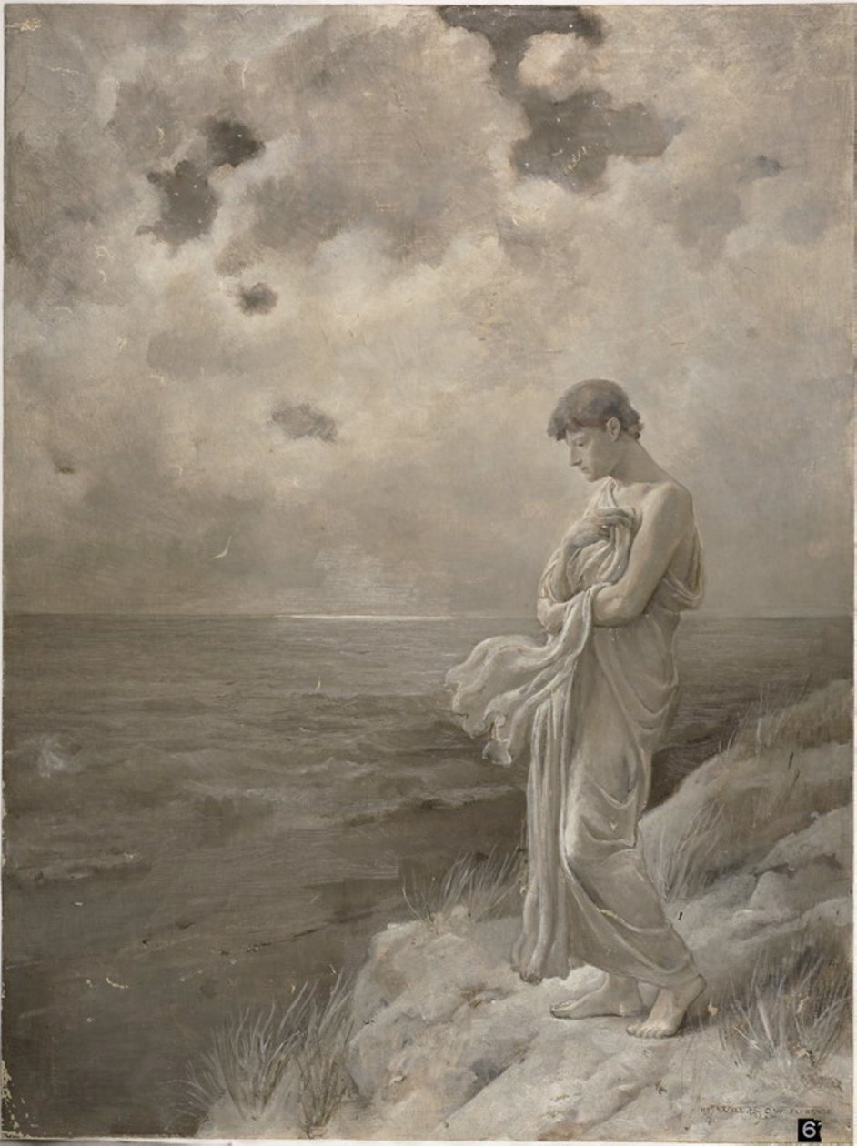 Sonetto: "Quando temo di cessare di esistere", 1887 da William Hicok Low