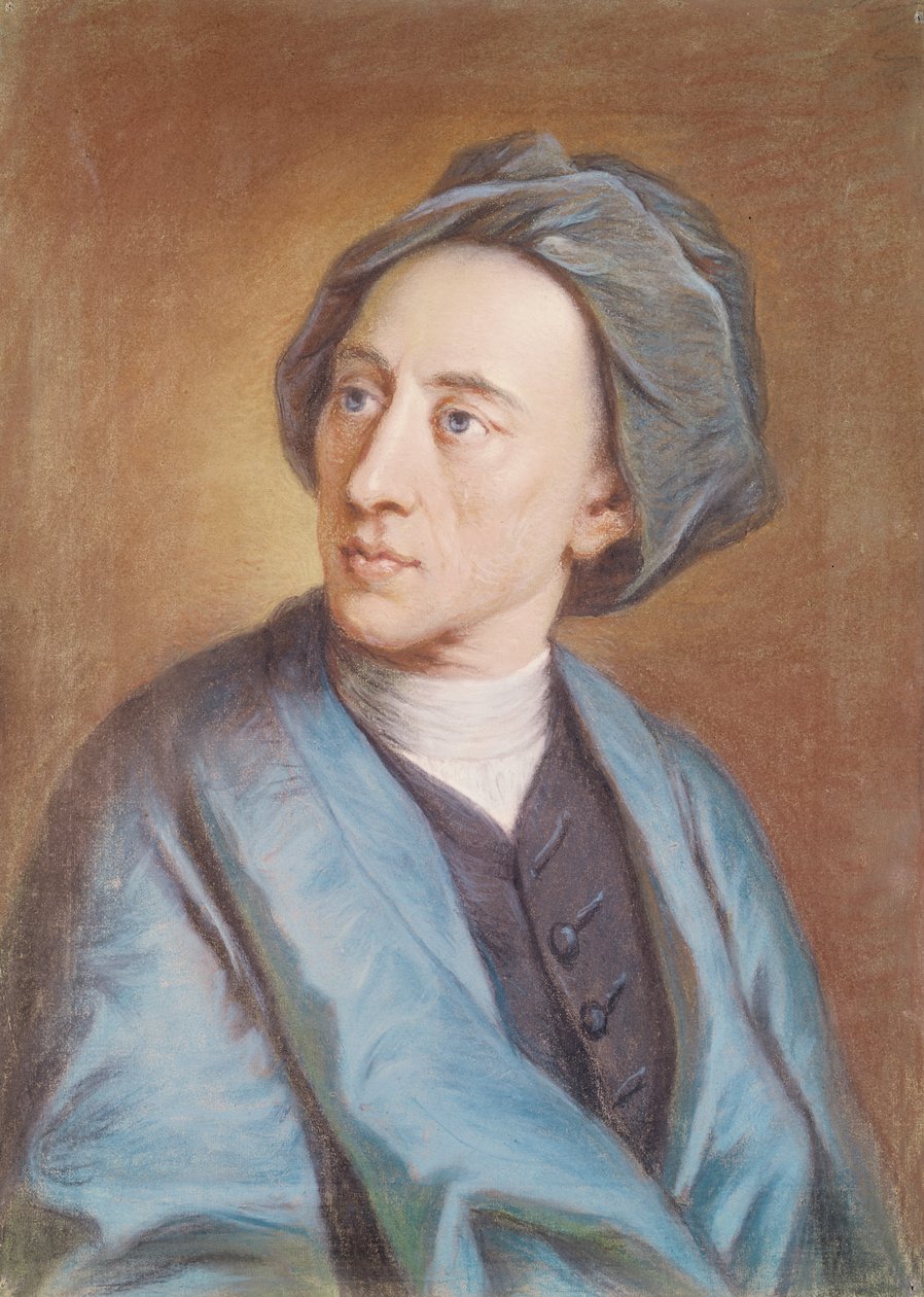 Ritratto di Alexander Pope (1688-1744), c.1739-84 da William Hoare