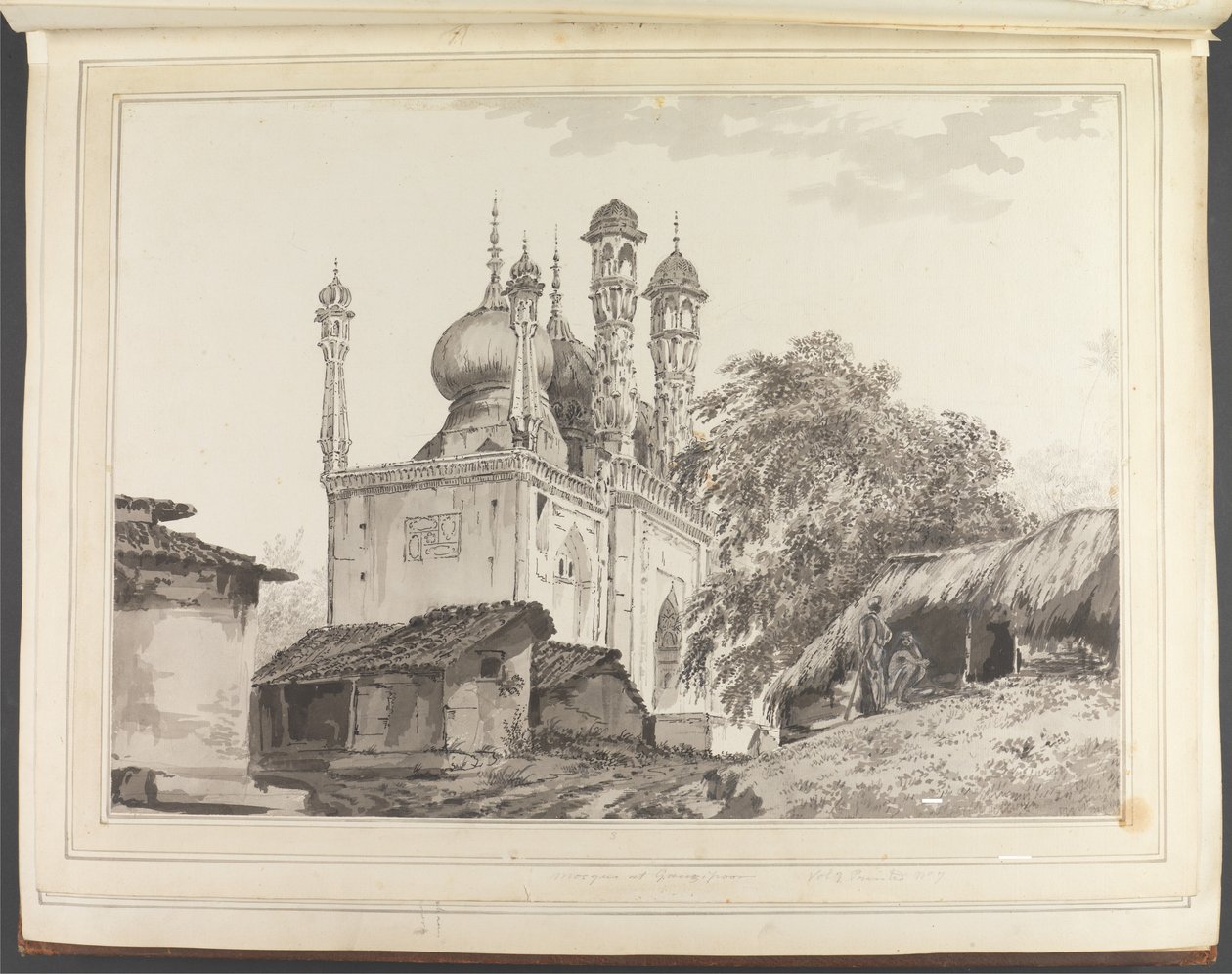 Una moschea a Gazipoor [Ghazipur] da William Hodges