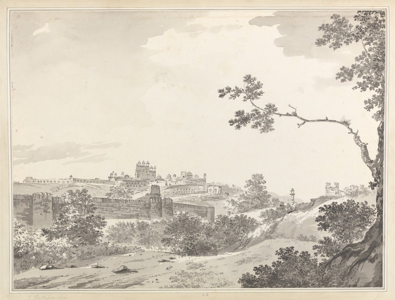 Veduta di Fatehpur Sikri da William Hodges