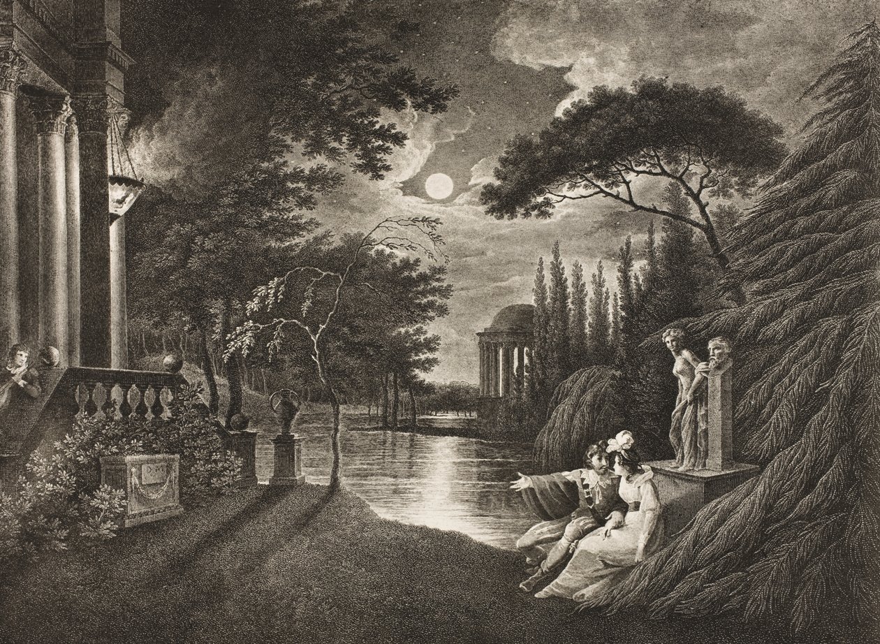 Belmont, Viale verso la Casa di Porzia, Atto IV, Scena I, da 
