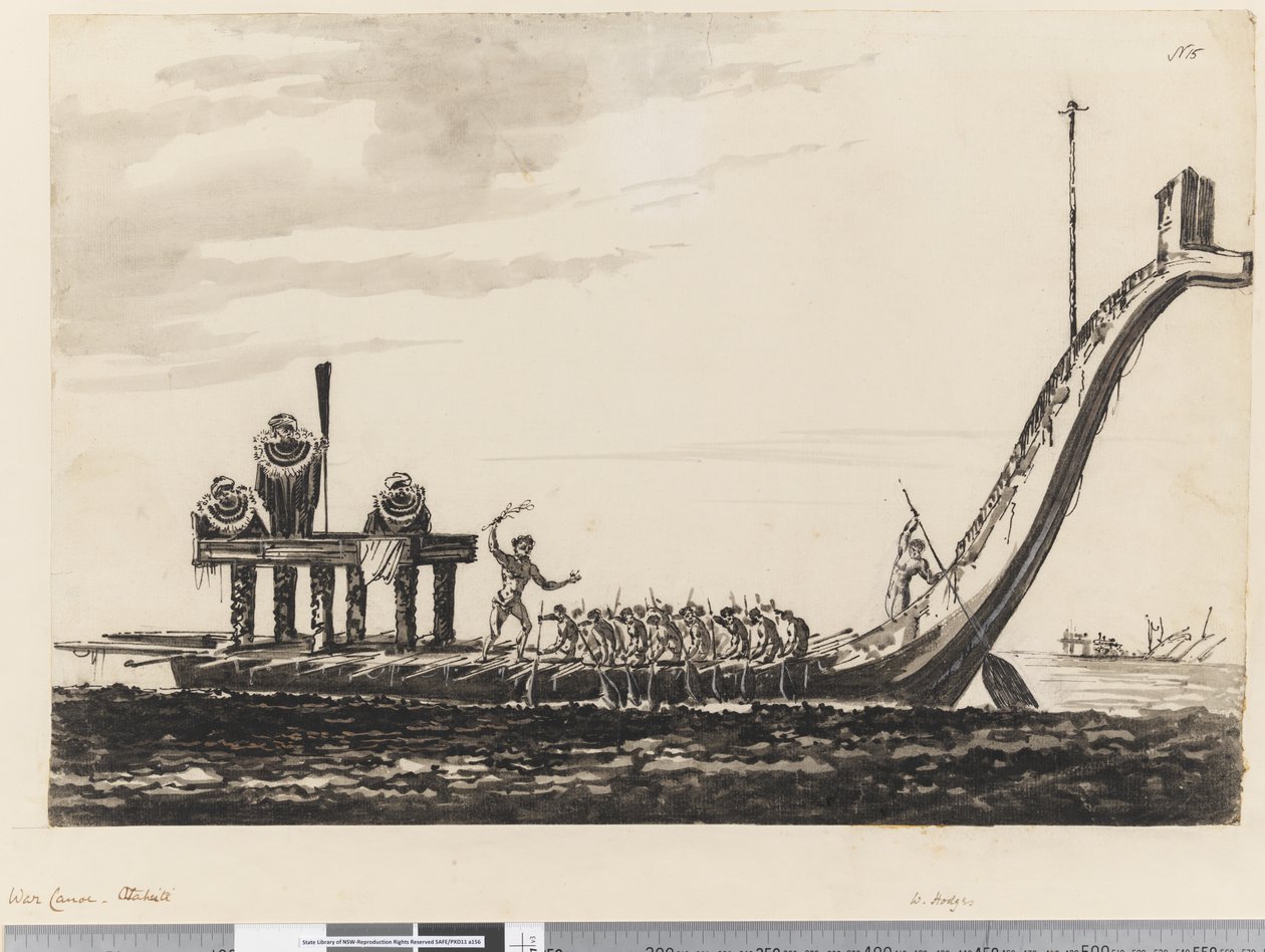 Pagina 15. Canoa da guerra, Otaheite da William Hodges