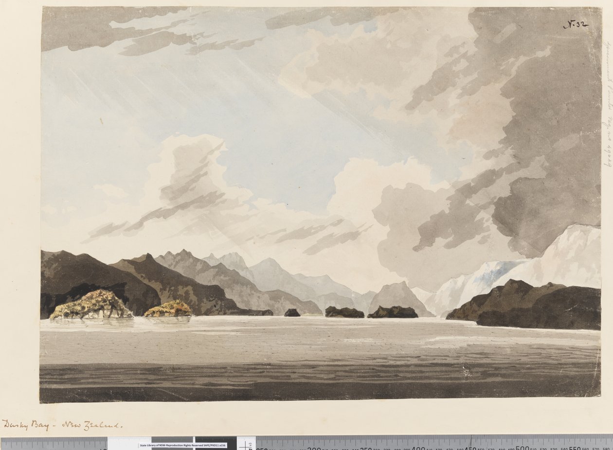 Pagina 32 Dusky Bay, Nuova Zelanda da William Hodges