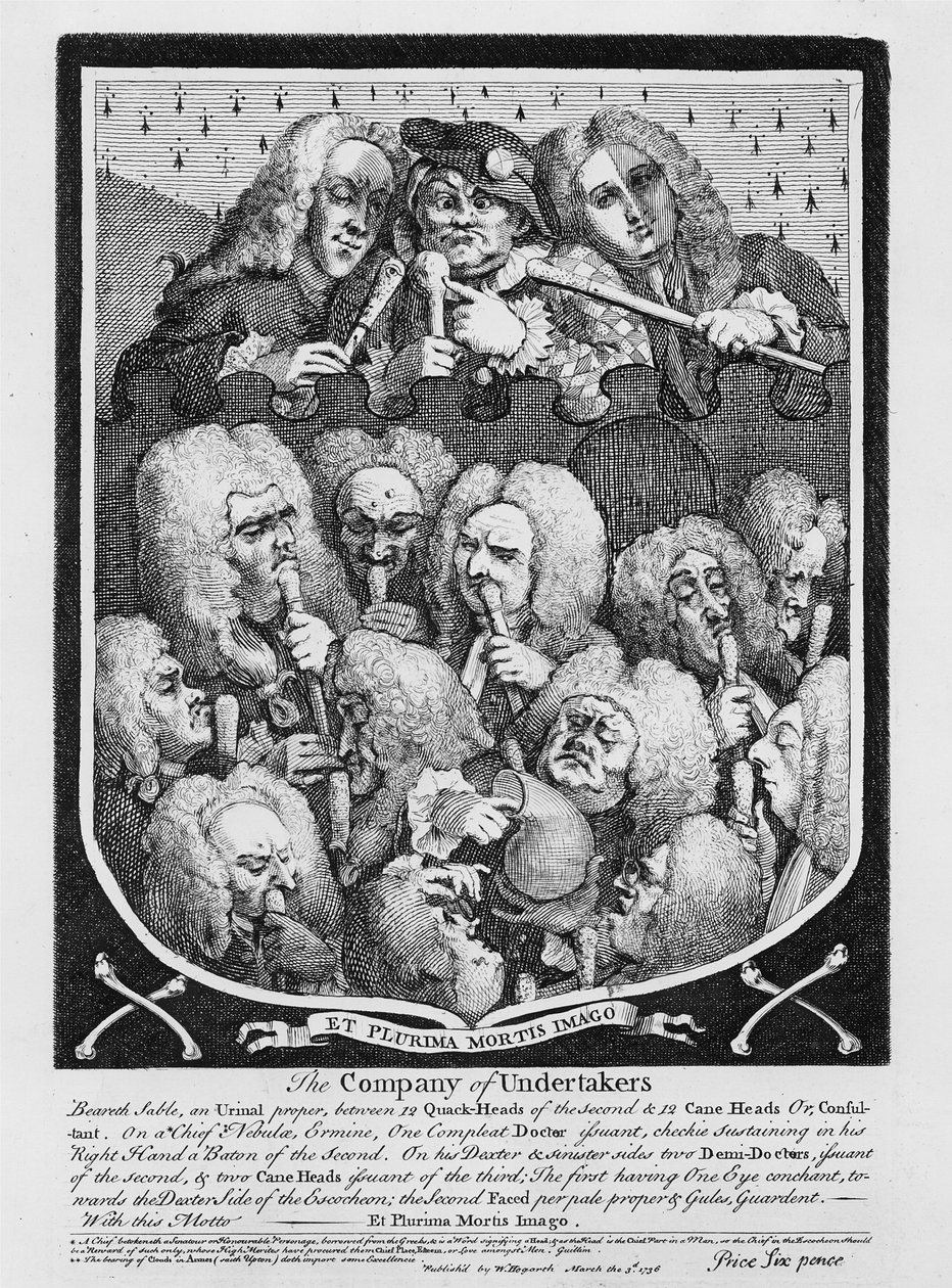 Una consultazione di medici, 1736 da William Hogarth