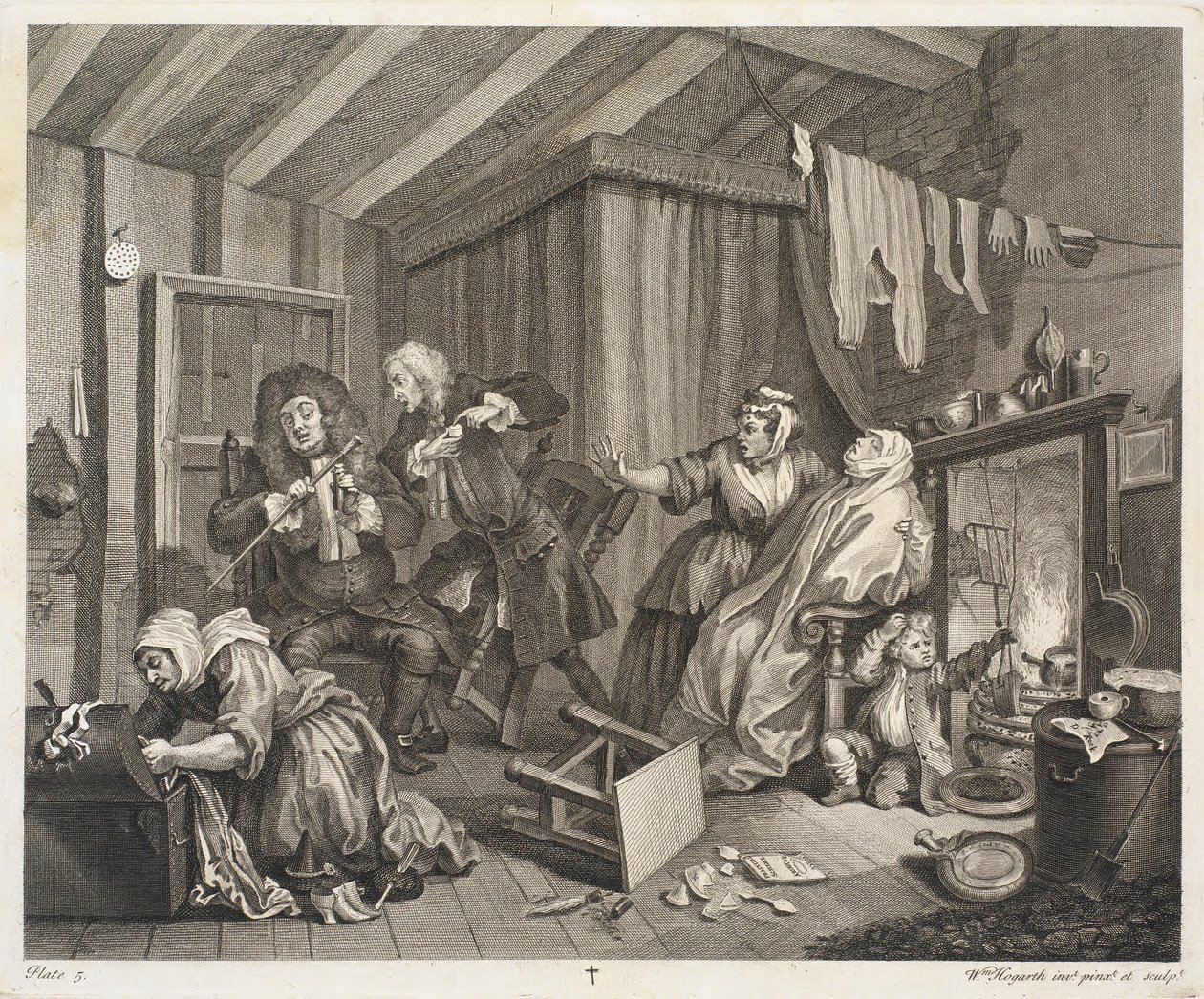 La carriera di una prostituta da William Hogarth