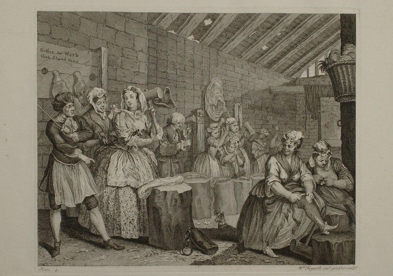 Il cammino di una prostituta: tavola 4 da William Hogarth