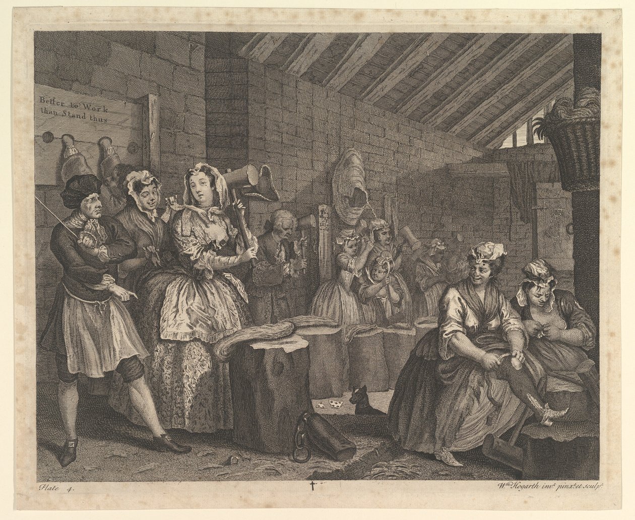 Il Progresso di una Prostituta, Tavola 4 da William Hogarth