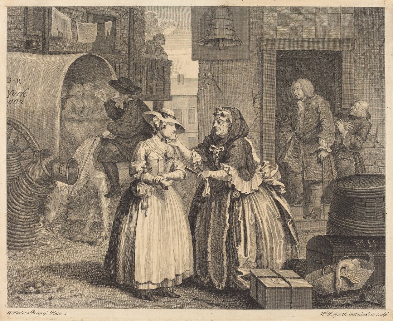 Il progresso di una prostituta: pl.1 da William Hogarth