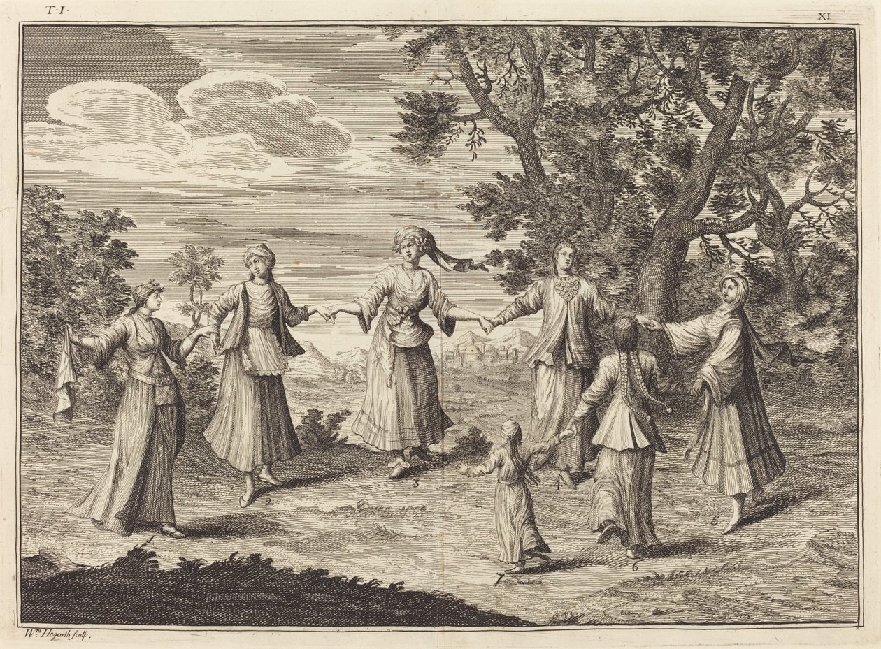 Una danza nativa da William Hogarth