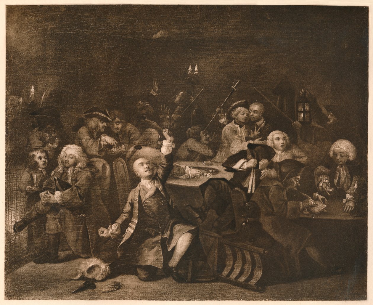 La carriera di un libertino - 6: La casa da gioco da William Hogarth