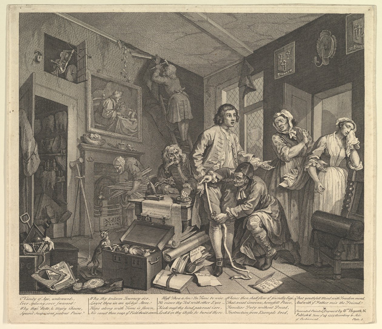 La carriera di un libertino, Tavola 1 da William Hogarth