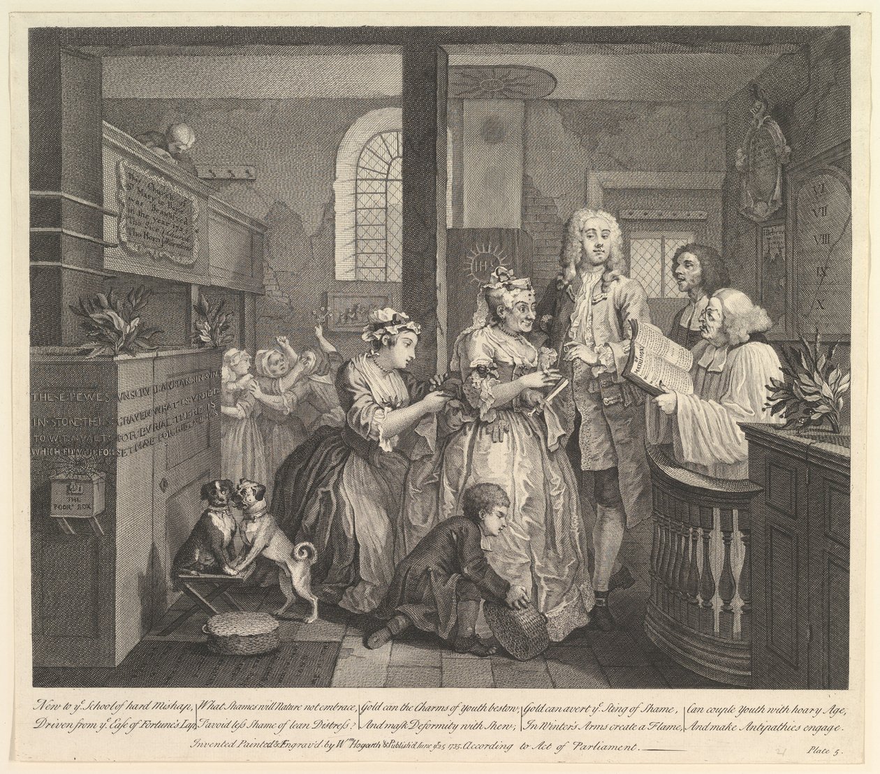 Il progresso di un libertino, Tavola 5, 25 giugno 1735 da William Hogarth