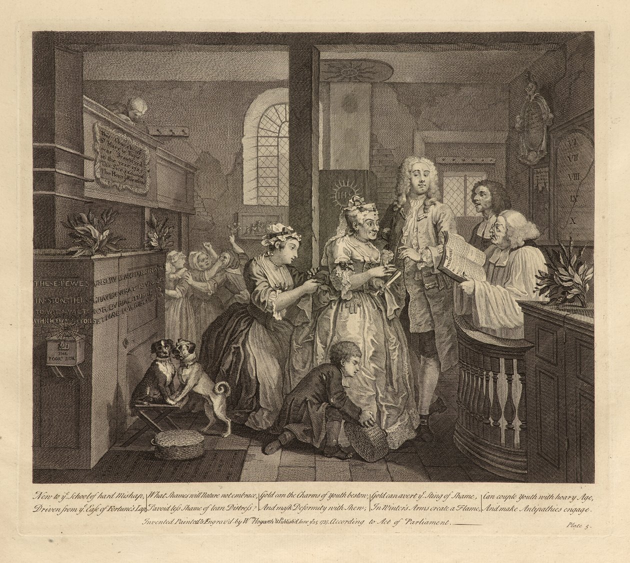 Il progresso di un libertino, Tavola V, giugno 1735 da William Hogarth