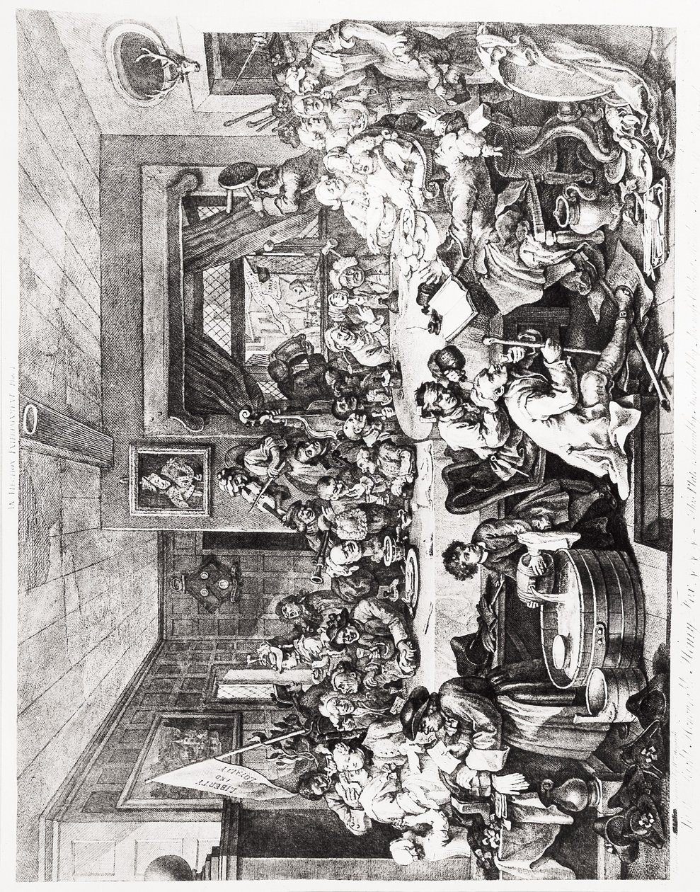 Intrattenimento elettorale, Tavola I, 24 febbraio da William Hogarth