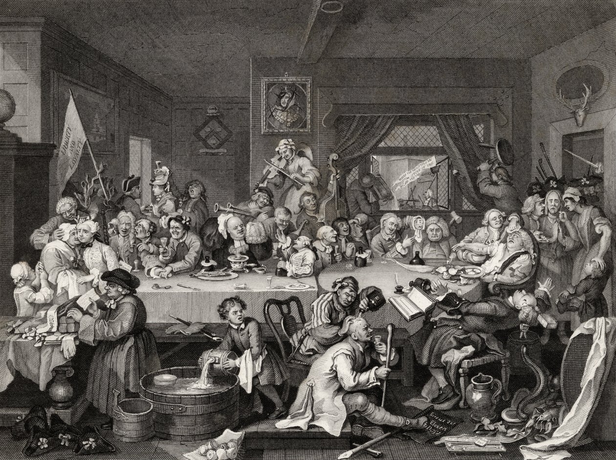 Un intrattenimento elettorale da William Hogarth