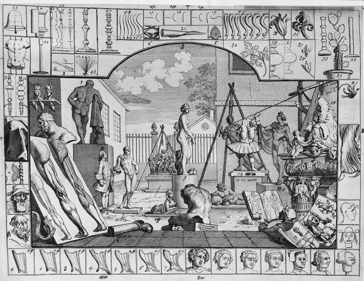 Analisi della bellezza, Piatto 1, 1753 da William Hogarth