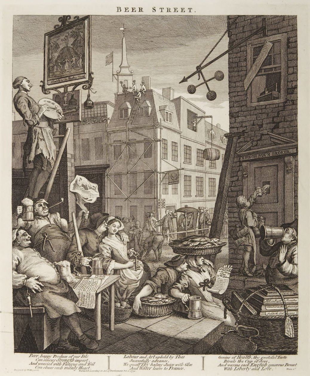 Via della birra da William Hogarth