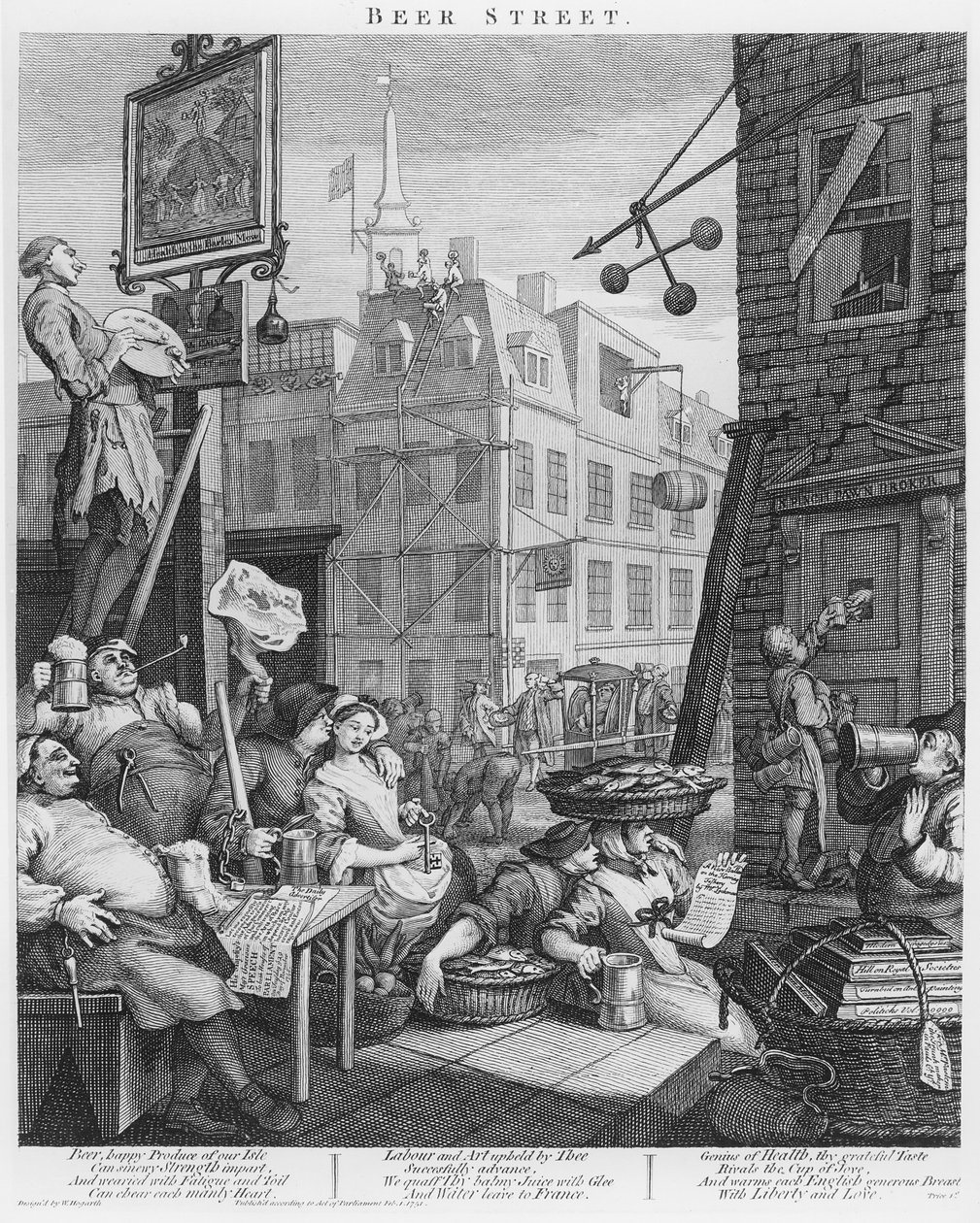 Beer Street da William Hogarth