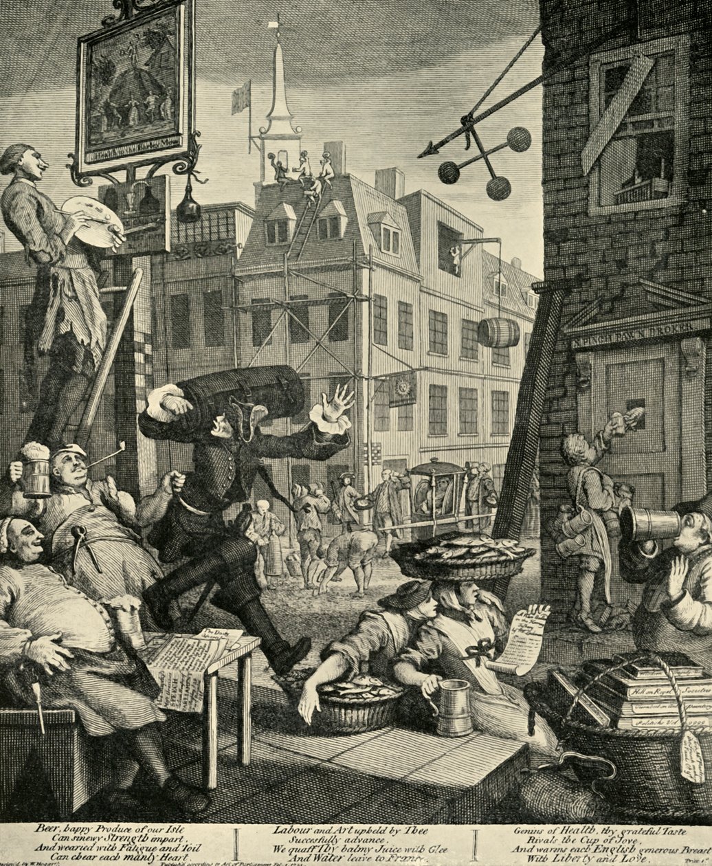 Beer Street, 1751, 1925 da William Hogarth