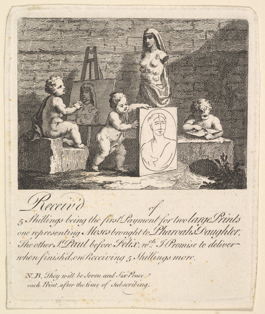 Ragazzi che sbirciano la natura, 1731-51 da William Hogarth