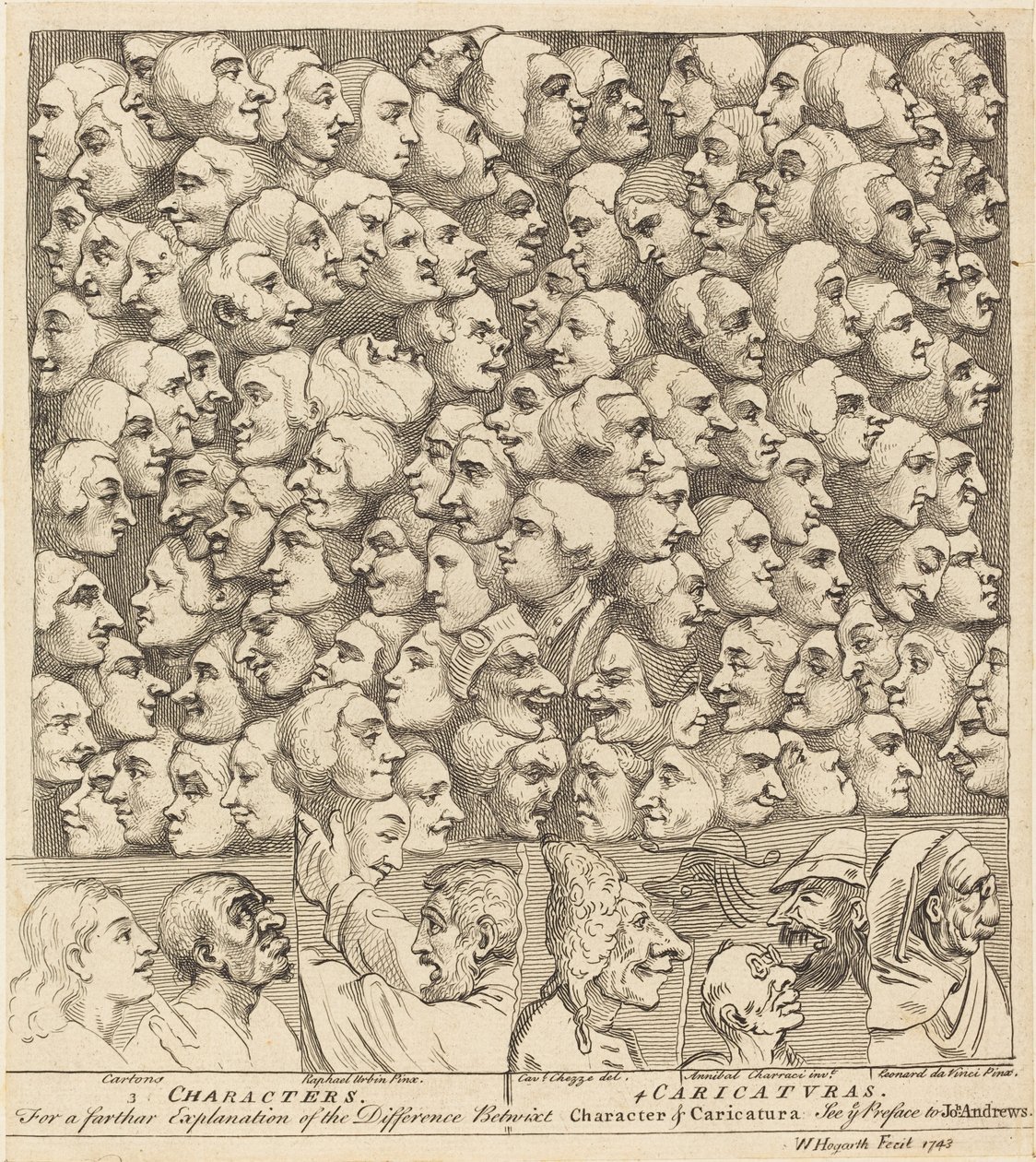 Personaggi e caricature da William Hogarth
