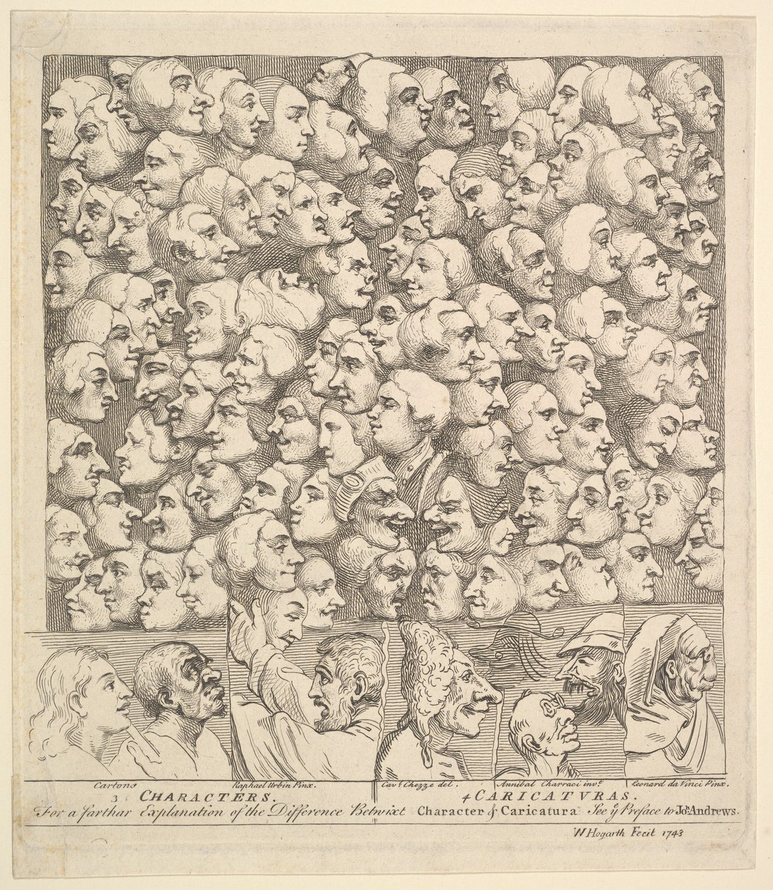 Personaggi e caricature da William Hogarth