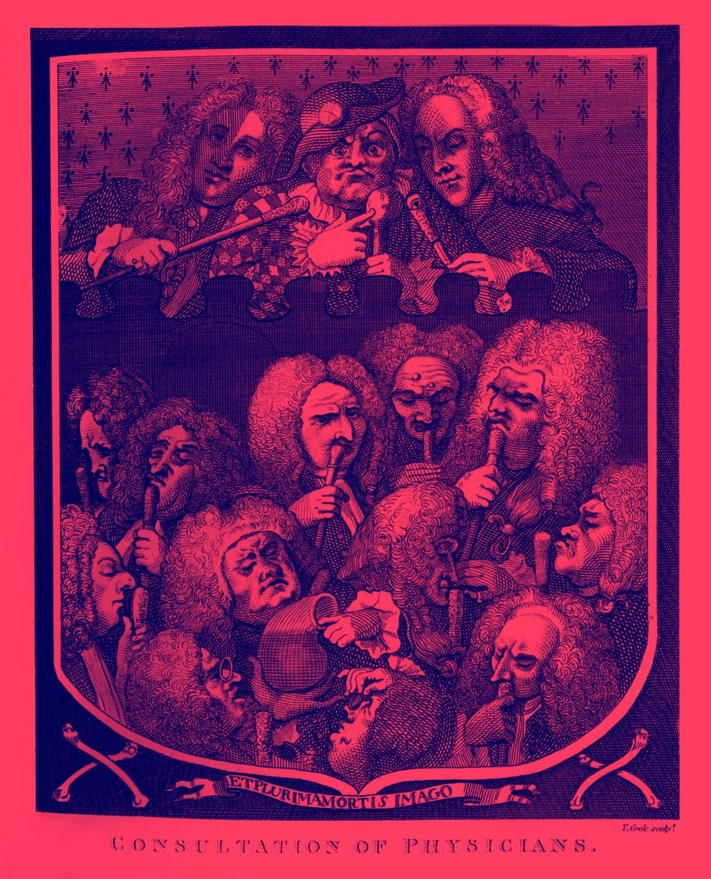 Consultazione dei medici da William Hogarth