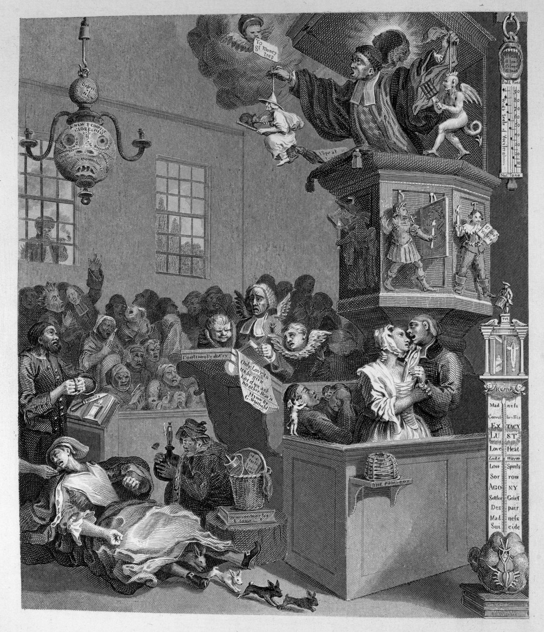 Credulità, superstizione e fanatismo da William Hogarth