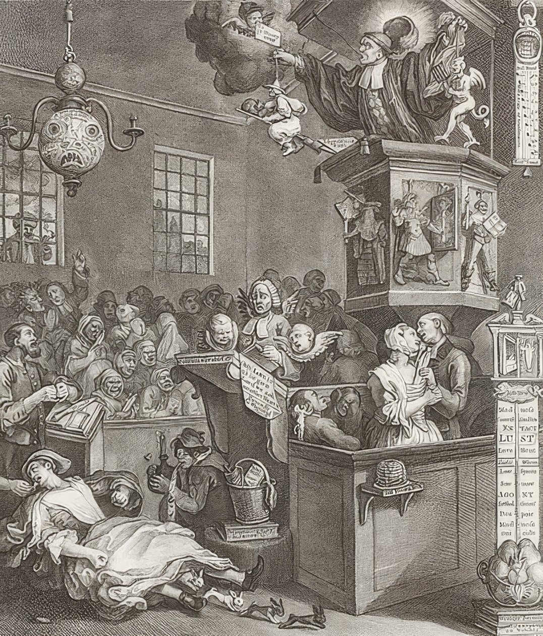 Credulità, superstizione e fanatismo da William Hogarth