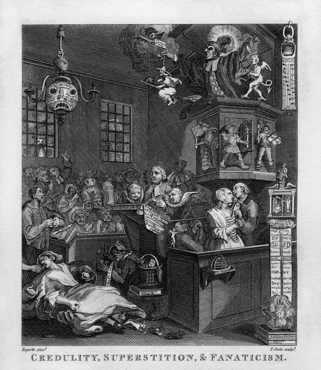 Credulità, superstizione e fanatismo da William Hogarth