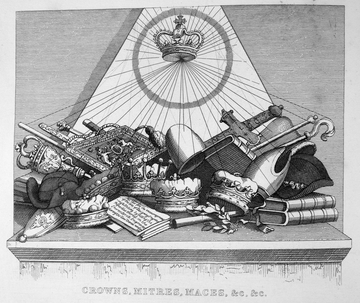 Corone, mitre, mazze, ecc., 1754 da William Hogarth