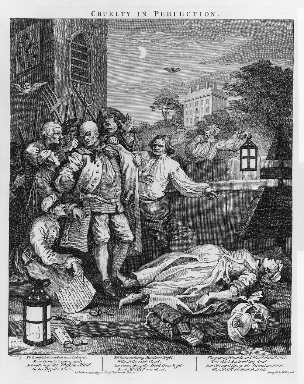 Crudeltà in perfezione, da Le quattro fasi della crudeltà da William Hogarth