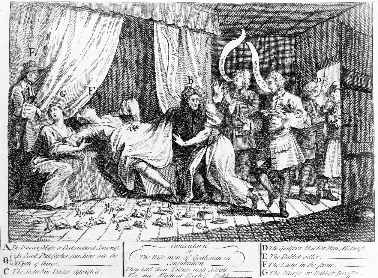 Cunicularii o i Saggi di Godliman in Consultazione, 1726 da William Hogarth